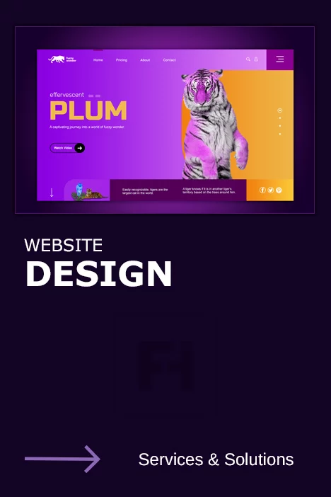 Fuzzy Wonder website design pin for Pinterest sharing