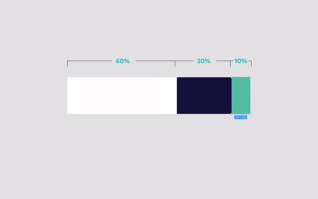 The 60/30/10 Color Rule for Website Design UI