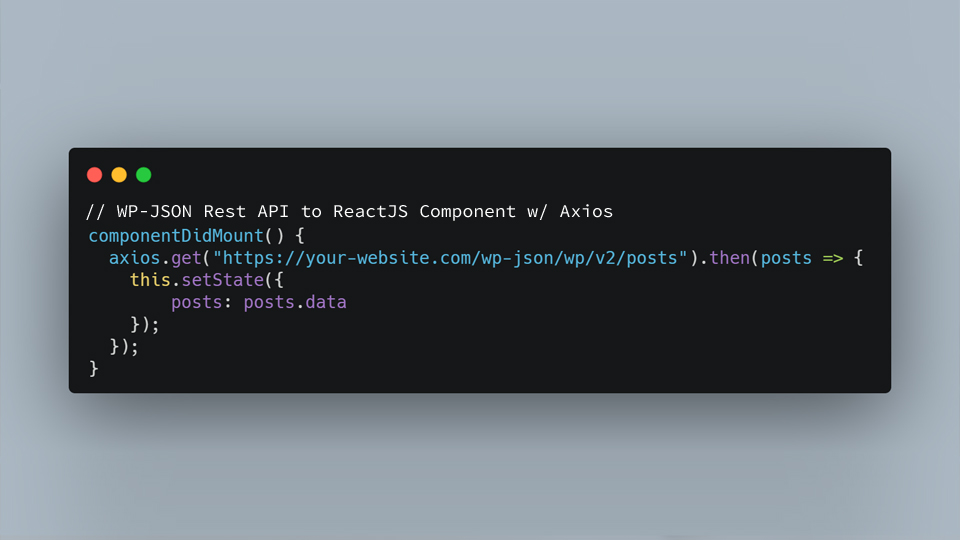 Using Axios to Fetch WordPress Post Data from WP-JSON Rest API Endpoints in React